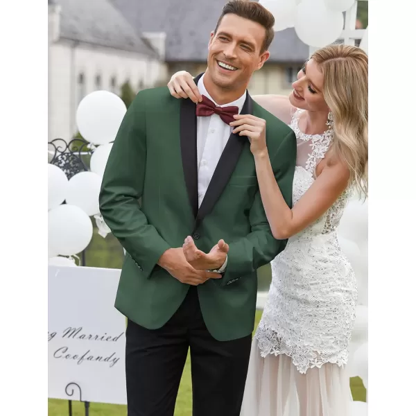 COOFANDY Men's Tuxedo Jacket Wedding Blazer One Button Dress Suit for Dinner,Prom,Party