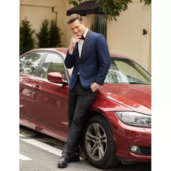 COOFANDY Men's Tuxedo Jacket Wedding Blazer One Button Dress Suit for Dinner,Prom,Party