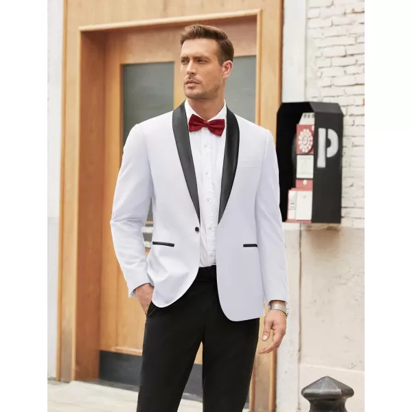 COOFANDY Men's Tuxedo Jacket Wedding Blazer One Button Dress Suit for Dinner,Prom,Party