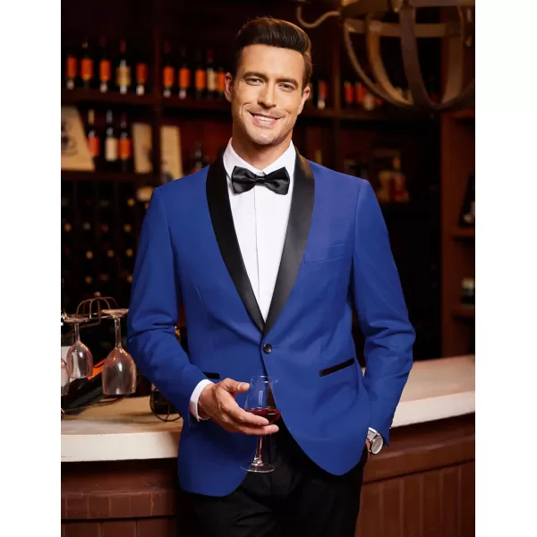 COOFANDY Men's Tuxedo Jacket Wedding Blazer One Button Dress Suit for Dinner,Prom,Party
