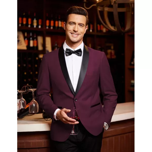 COOFANDY Men's Tuxedo Jacket Wedding Blazer One Button Dress Suit for Dinner,Prom,Party