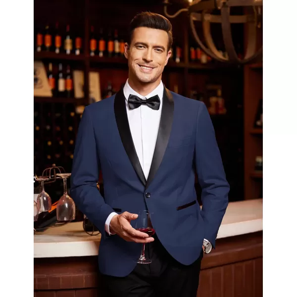 COOFANDY Men's Tuxedo Jacket Wedding Blazer One Button Dress Suit for Dinner,Prom,Party