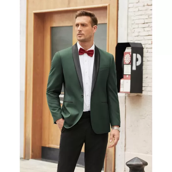 COOFANDY Men's Tuxedo Jacket Wedding Blazer One Button Dress Suit for Dinner,Prom,Party