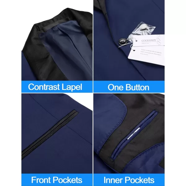 COOFANDY Men's Tuxedo Jacket Wedding Blazer One Button Dress Suit for Dinner,Prom,Party