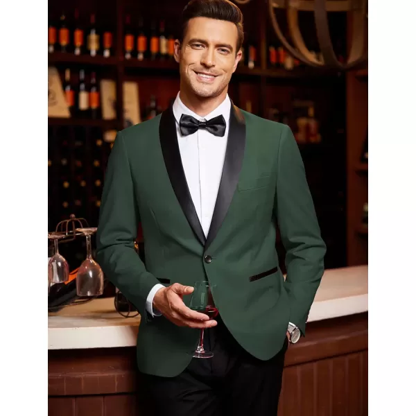 COOFANDY Men's Tuxedo Jacket Wedding Blazer One Button Dress Suit for Dinner,Prom,Party