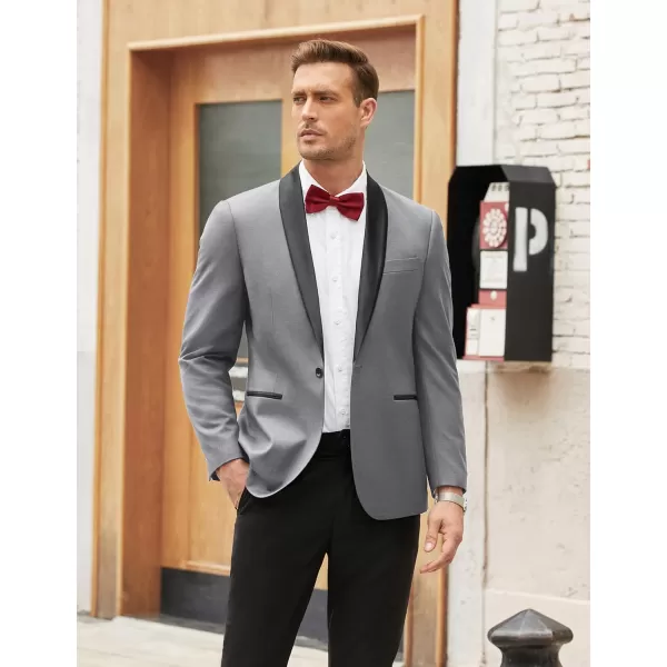 COOFANDY Men's Tuxedo Jacket Wedding Blazer One Button Dress Suit for Dinner,Prom,Party