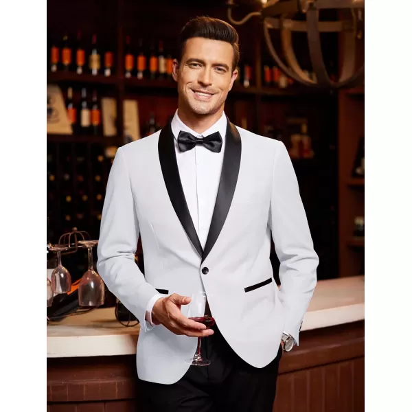 COOFANDY Men's Tuxedo Jacket Wedding Blazer One Button Dress Suit for Dinner,Prom,Party
