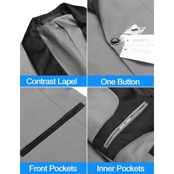 COOFANDY Men's Tuxedo Jacket Wedding Blazer One Button Dress Suit for Dinner,Prom,Party