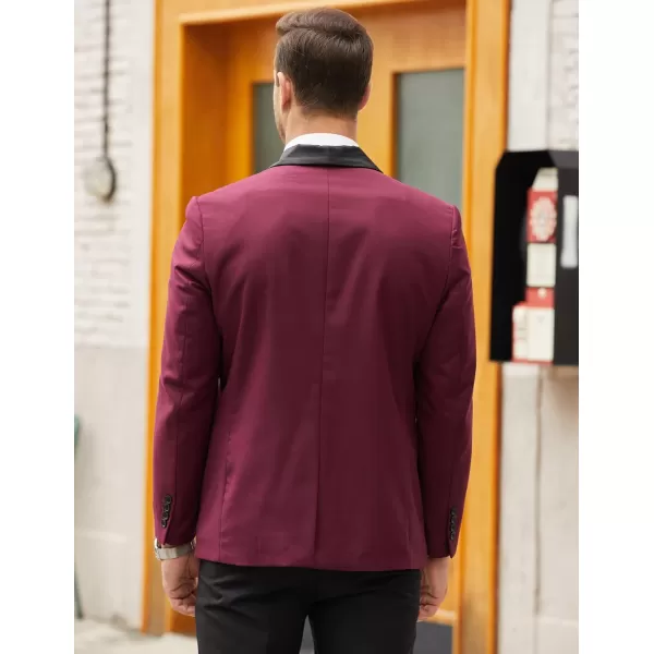 COOFANDY Men's Tuxedo Jacket Wedding Blazer One Button Dress Suit for Dinner,Prom,Party