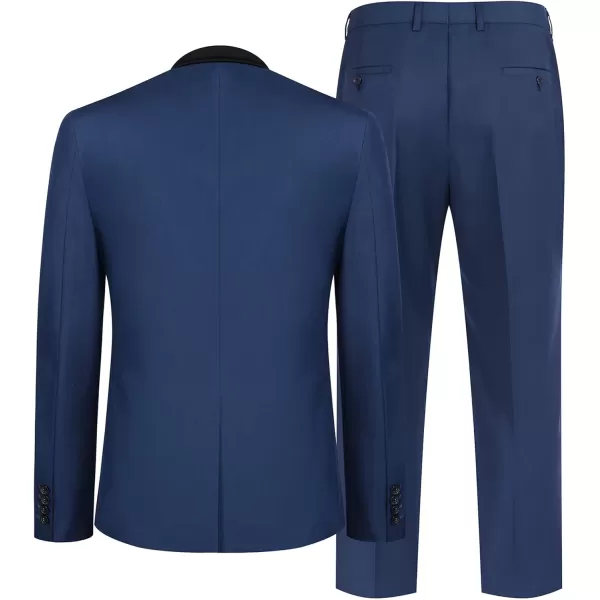 COOFANDY Men's Tuxedo Suits 2 Piece Wedding Blazer One Button Peak Lapel Suit Jacket Dress Pants for Dinner,Prom,Party