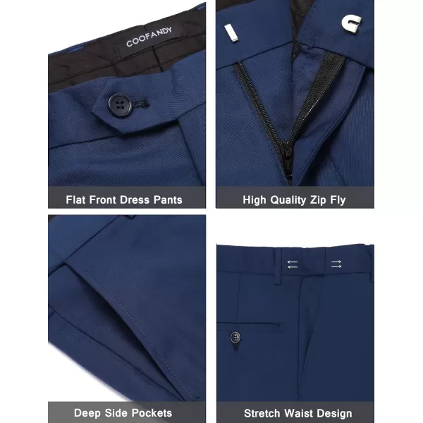 COOFANDY Men's Tuxedo Suits 2 Piece Wedding Blazer One Button Peak Lapel Suit Jacket Dress Pants for Dinner,Prom,Party