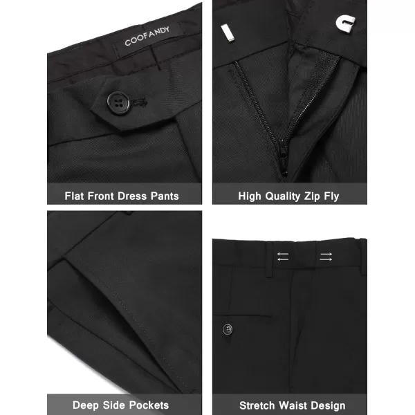 COOFANDY Men's Tuxedo Suits 2 Piece Wedding Blazer One Button Peak Lapel Suit Jacket Dress Pants for Dinner,Prom,Party