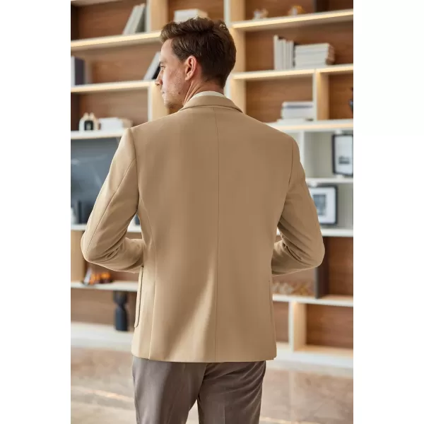 COOFANDY Mens Tweed Blazer Slim Fit Casual Sport Coat Two Button Knit Suit Jacket