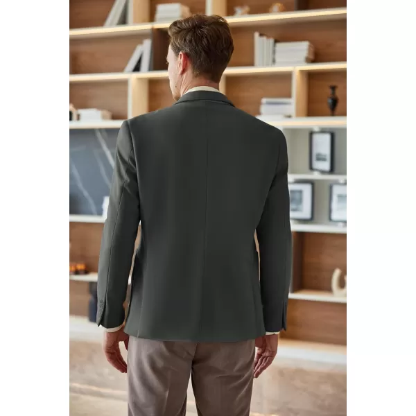 COOFANDY Mens Tweed Blazer Slim Fit Casual Sport Coat Two Button Knit Suit Jacket