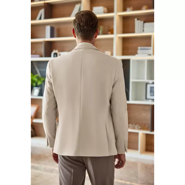 COOFANDY Mens Tweed Blazer Slim Fit Casual Sport Coat Two Button Knit Suit Jacket