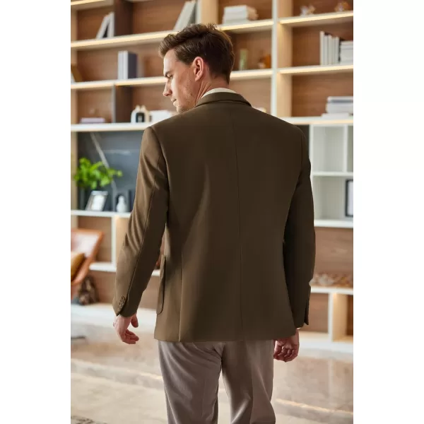 COOFANDY Mens Tweed Blazer Slim Fit Casual Sport Coat Two Button Knit Suit Jacket