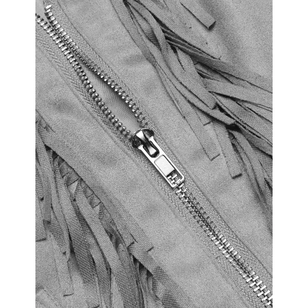 COOFANDY Men's Western Cowboy Vest Casual Fringe Hippie Costume V Neck Zipper Suede Leather Waistcoat