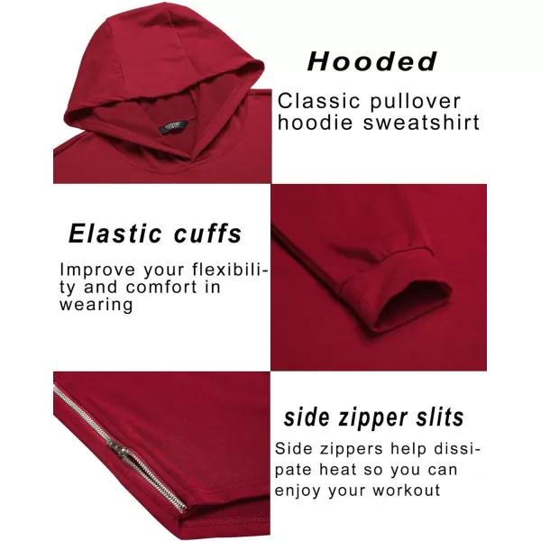 COOFANDY Men's Workout Sweatshirts Long Sleeve Muscle Fit Athletic Gym Hoodies Pullover