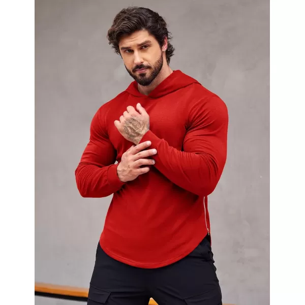 COOFANDY Men's Workout Sweatshirts Long Sleeve Muscle Fit Athletic Gym Hoodies Pullover