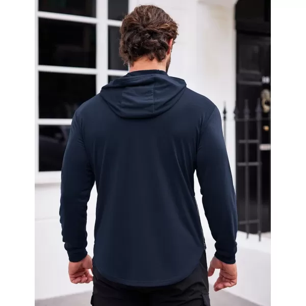 COOFANDY Men's Workout Sweatshirts Long Sleeve Muscle Fit Athletic Gym Hoodies Pullover