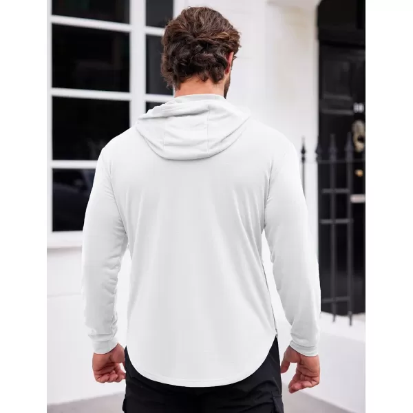 COOFANDY Men's Workout Sweatshirts Long Sleeve Muscle Fit Athletic Gym Hoodies Pullover