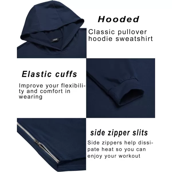 COOFANDY Men's Workout Sweatshirts Long Sleeve Muscle Fit Athletic Gym Hoodies Pullover