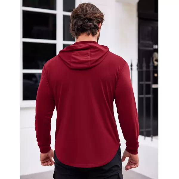 COOFANDY Men's Workout Sweatshirts Long Sleeve Muscle Fit Athletic Gym Hoodies Pullover