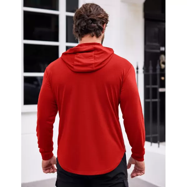 COOFANDY Men's Workout Sweatshirts Long Sleeve Muscle Fit Athletic Gym Hoodies Pullover