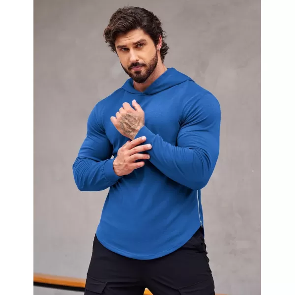 COOFANDY Men's Workout Sweatshirts Long Sleeve Muscle Fit Athletic Gym Hoodies Pullover