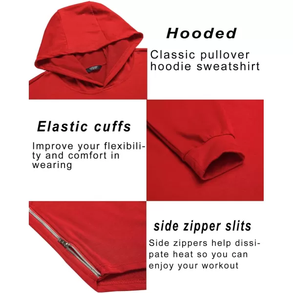 COOFANDY Men's Workout Sweatshirts Long Sleeve Muscle Fit Athletic Gym Hoodies Pullover