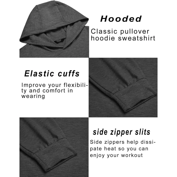 COOFANDY Men's Workout Sweatshirts Long Sleeve Muscle Fit Athletic Gym Hoodies Pullover