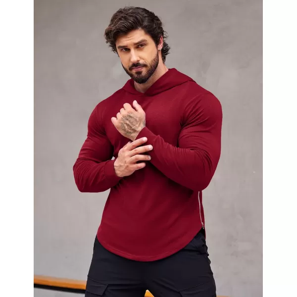 COOFANDY Men's Workout Sweatshirts Long Sleeve Muscle Fit Athletic Gym Hoodies Pullover