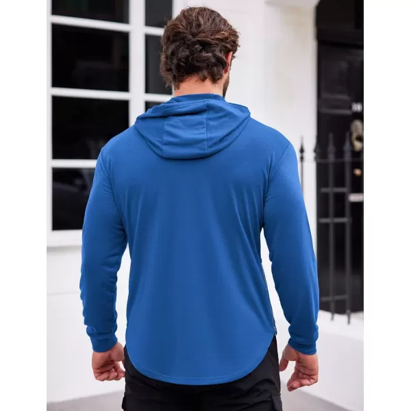 COOFANDY Men's Workout Sweatshirts Long Sleeve Muscle Fit Athletic Gym Hoodies Pullover