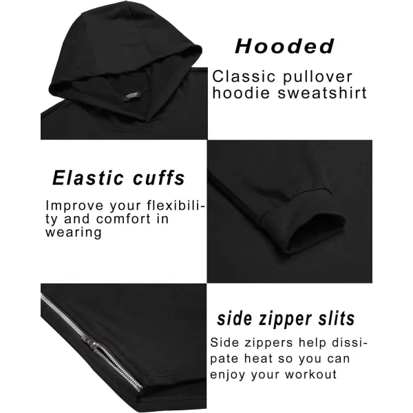 COOFANDY Men's Workout Sweatshirts Long Sleeve Muscle Fit Athletic Gym Hoodies Pullover