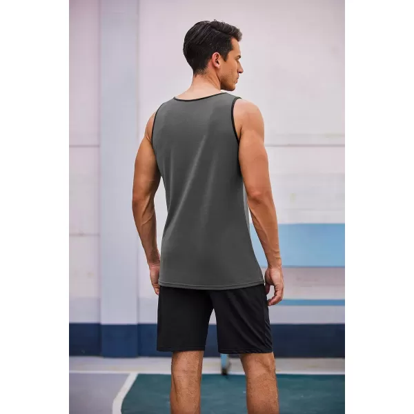COOFANDY Men's Workout Tank Tops 3 Pack Gym Shirts Muscle Tee Bodybuilding Fitness Sleeveless T Shirts