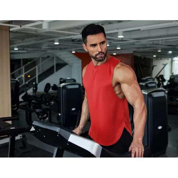 COOFANDY Mens Workout Tank Tops Muscle Cut Off Shirts Sleeveless Gym T Shirts Bodybuilding Athletic Tanks