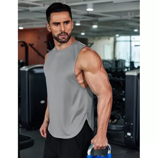 COOFANDY Mens Workout Tank Tops Muscle Cut Off Shirts Sleeveless Gym T Shirts Bodybuilding Athletic Tanks