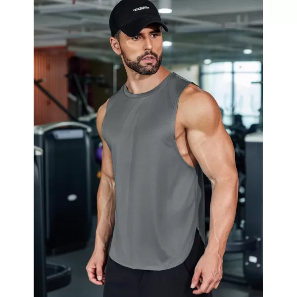 COOFANDY Mens Workout Tank Tops Muscle Cut Off Shirts Sleeveless Gym T Shirts Bodybuilding Athletic Tanks