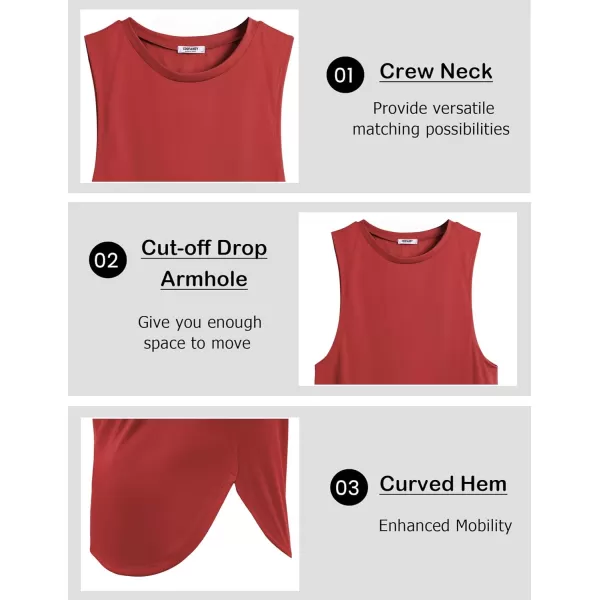 COOFANDY Mens Workout Tank Tops Muscle Cut Off Shirts Sleeveless Gym T Shirts Bodybuilding Athletic Tanks