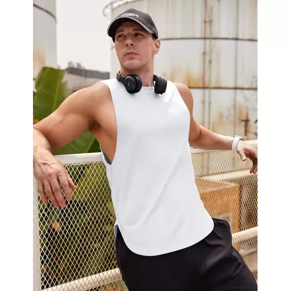 COOFANDY Mens Workout Tank Tops Muscle Cut Off Shirts Sleeveless Gym T Shirts Bodybuilding Athletic Tanks