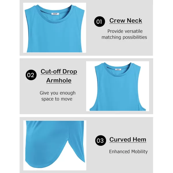 COOFANDY Mens Workout Tank Tops Muscle Cut Off Shirts Sleeveless Gym T Shirts Bodybuilding Athletic Tanks
