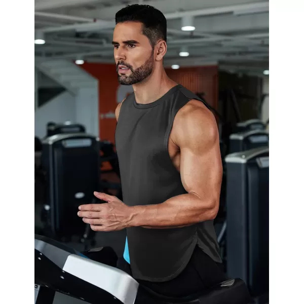COOFANDY Mens Workout Tank Tops Muscle Cut Off Shirts Sleeveless Gym T Shirts Bodybuilding Athletic Tanks