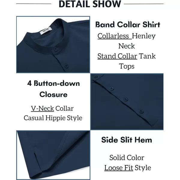 COOFANDY Sleeveless Beach Shirts for Men Summer Tank Shirts Casual Henley Tank Top