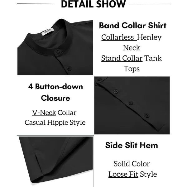 COOFANDY Sleeveless Beach Shirts for Men Summer Tank Shirts Casual Henley Tank Top
