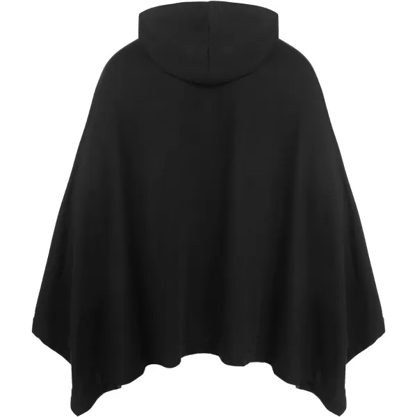 COOFANDY Unisex Casual Hooded Poncho Cape Cloak Fashion Coat Hoodie Pullover with Pocket