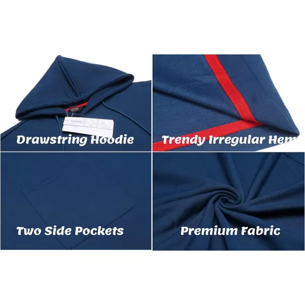 COOFANDY Unisex Casual Hooded Poncho Cape Cloak Fashion Coat Hoodie Pullover with Pocket
