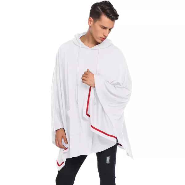 COOFANDY Unisex Casual Hooded Poncho Cape Cloak Fashion Coat Hoodie Pullover with Pocket