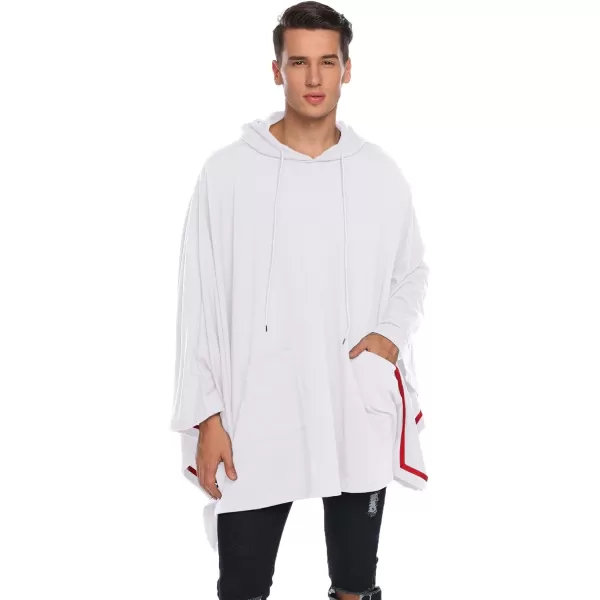 COOFANDY Unisex Casual Hooded Poncho Cape Cloak Fashion Coat Hoodie Pullover with Pocket