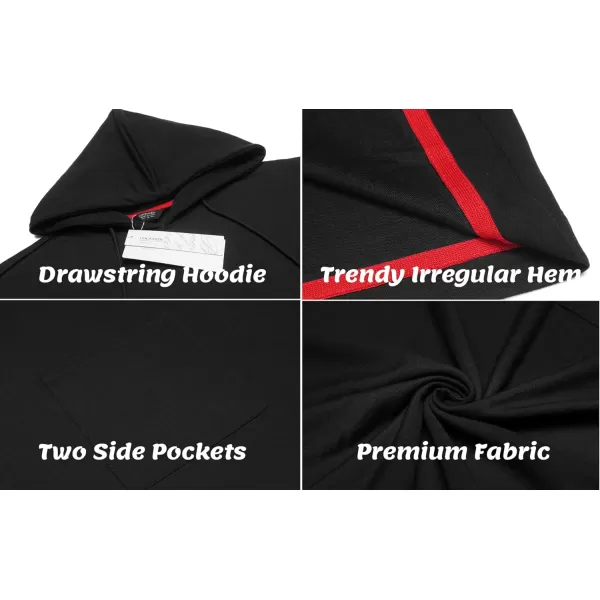 COOFANDY Unisex Casual Hooded Poncho Cape Cloak Fashion Coat Hoodie Pullover with Pocket