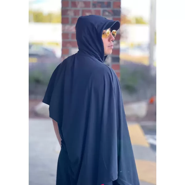 COOFANDY Unisex Casual Hooded Poncho Cape Cloak Fashion Coat Hoodie Pullover with Pocket